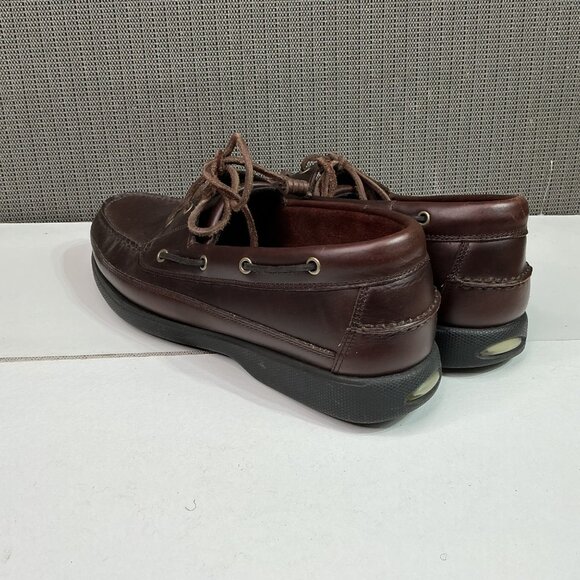 G.H. Bass & Co. Harry II Mens Brown Leather Boat Shoes 12M Rubber Sole - Picture 7 of 8